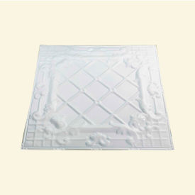 Great Lakes Tin Ceiling Tile in Gloss White - T55-00