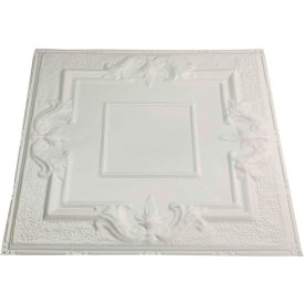 Great Lakes Tin 2' X 2' Nail-up Tin Ceiling Tile in Antique White