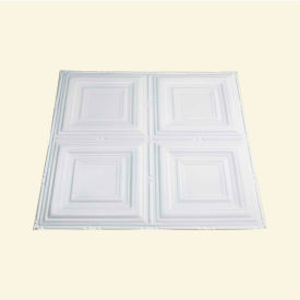 Syracuse 2' X 2' Nail-Up Tin Ceiling Tile in Matte White