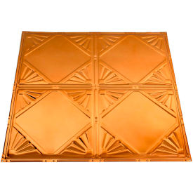 Great Lakes Tin Erie 2' X 2' Nail-up Tin Ceiling Tile in Copper