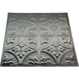 2' X 2' Nail-up Tin Ceiling Tile in Argento