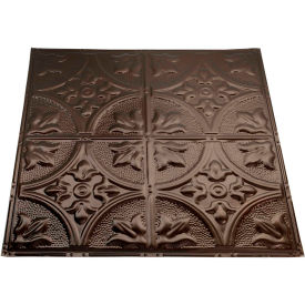 Jamestown 2' X 2' Nail-up Tin Ceiling Tile in Bronze Burst