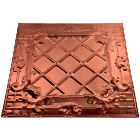 Toledo 2' X 2' Nail-up Tin Ceiling Tile in Penny Vein