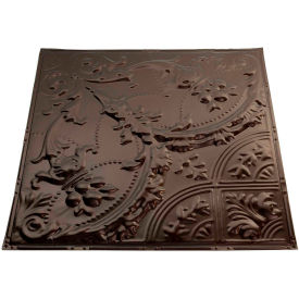 2' X 2' Nail-Up Tin Ceiling Tile in Bronze Burst