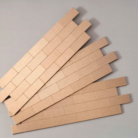 Subway Matted 12" X 4" Brushed Champagne Metal Decorative Tile Backsplash