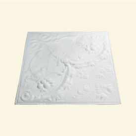 2' X 2' Lay-in Tin Ceiling Tile in Matte White