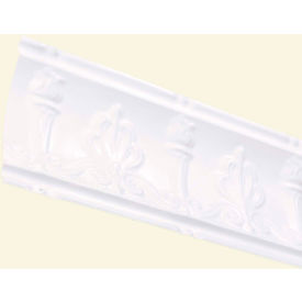 48" Superior Tin Crown Molding in Matte White