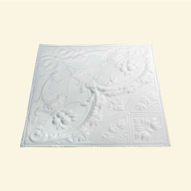 Saginaw 2' X 2' Lay-in Tin Ceiling Tile in Gloss White - Y53-00
