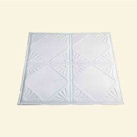 Erie 2' X 2' Lay-in Tin Ceiling Tile in Gloss White