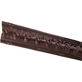 48" Huron Tin Crown Molding in Bronze Burst