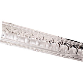 Great Lakes Tin 48" Huron Tin Crown Molding in Clear