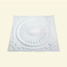 Great Lakes Tin 2' X 2' Lay-in Tin Ceiling Tile in Gloss White