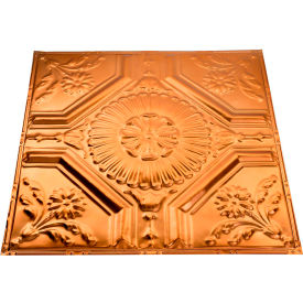 Great Lakes Tin 2' X 2' Lay-in Tin Ceiling Tile in Copper