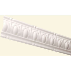 48" Huron Tin Crown Molding in Antique White