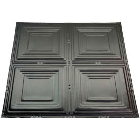Syracuse 2' X 2' Lay-in Tin Ceiling Tile in Argento