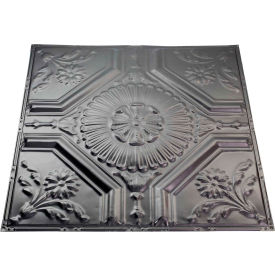 Rochester 2' X 2' Lay-in Tin Ceiling Tile in Argento