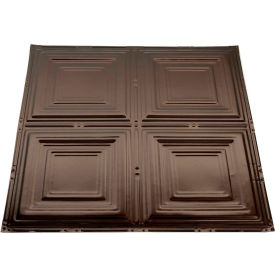 Syracuse 2' X 2' Lay-in Tin Ceiling Tile in Bronze Burst