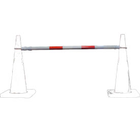 Retractable Cone Bar, 4-6' L, White/Red