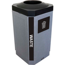 Indoor Octo Container - Waste, 32 Gallon - Graystone/Black