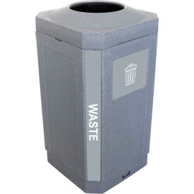 Indoor Octo Container - Waste, 32 Gallon - Graystone