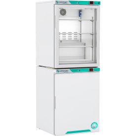 12 Cu.Ft., Glass Door Refrigerator & Freezer Combo, White Diamond