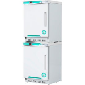 White Diamond Refrigerator & Freezer Combo, 9 CuFt, Solid Door, Left Hinge