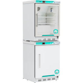 9 Cu.Ft. White Diamond Refrigerator & Freezer Combo, Glass Door