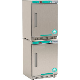 White Diamond Refrigerator & Freezer Combo, 9 Cu.Ft, Stainless Steel