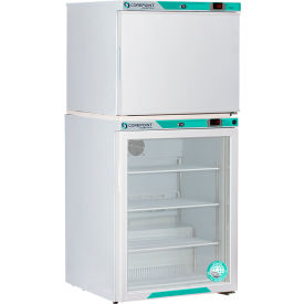 White Diamond Refrigerator & Freezer Combo with Auto Defrost Freezer, 7 Cu.Ft.