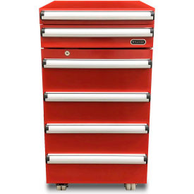 Portable Tool Box Compact Refrigerator with 2 Drawers & Lock, 1.8 Cu. Ft.