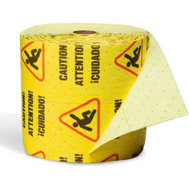 Universal Medium Weight Caution Mat Split Roll, 150'L x 15"W, Yellow, 1 Roll