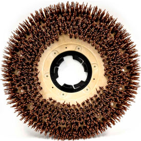 18" Mal-Grit Xtra Heavy Duty Grit Brush with Universal Clutch Plate, Orange