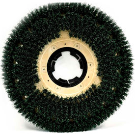 15-inch SCRUB Grit Brush with Clutch Plate, Green