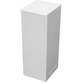 Basic Series Steel Easy Slip-on Baseboard Heater Cover Right Side Endcap, White