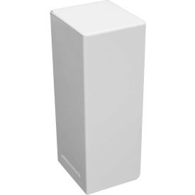 Basic Series Steel Easy Slip-on Baseboard Heater Cover Left Side Endcap, White