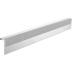 Basic Series 4 ft Steel Easy Slip-on Baseboard Heater Cover, White