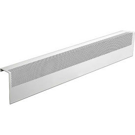 Basic Series 3 ft Steel Easy Slip-on Baseboard Heater Cover, White