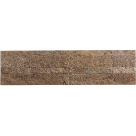 23.6" x 5.9" Peel & Stick Stone Decorative Tile Backsplash, Tarnished Quartz