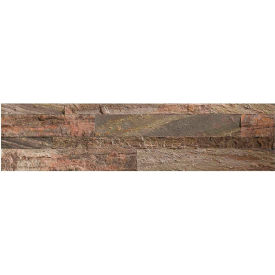 23.6" x 5.9" Peel & Stick Stone Decorative Tile Backsplash, Weathered Quartz