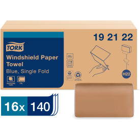 Windshield Towel, 9-1/8 x 10-1/4, Blue, 140 Towels/Pack, 16 Packs/Carton