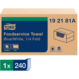 Foodservice Cloth, 13 x 21, Blue, 240/Box - 192181A