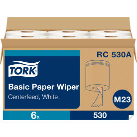 Centerfeed Hand Towel, 2-Ply, 7-3/5 x 11-3/4, White, 530/Roll, 6 Roll/Carton