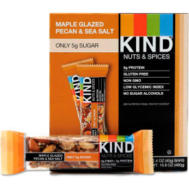 Nuts and Spices Bar, Maple Glazed Pecan and Sea Salt, 1.4 oz. Bar, 12/Box