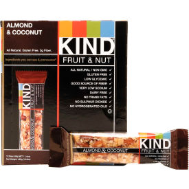 Fruit and Nut Bars, Almond and Coconut, 1.4 oz., 12/Box