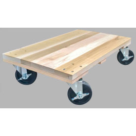 18" x 30" Solid Deck Hardwood Dolly, 1500 Lb. Capacity