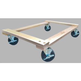 18" x 30" Open Deck Hardwood Dolly with Raised Ends 1500 Lb. Capacity