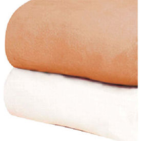 Fleece Blanket, Dark Tan, 80" x 90"