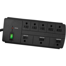 Surge Protector, 8 Outlets, 15A, 750 Joules, 6' Cord