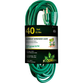 16/3 SJTW 40ft Heavy Duty Extension Cord - Green