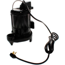 257 1/3 HP, 115V, 22.9FT Shutoff, 44 GPM, 10FT Cord Sump Pump